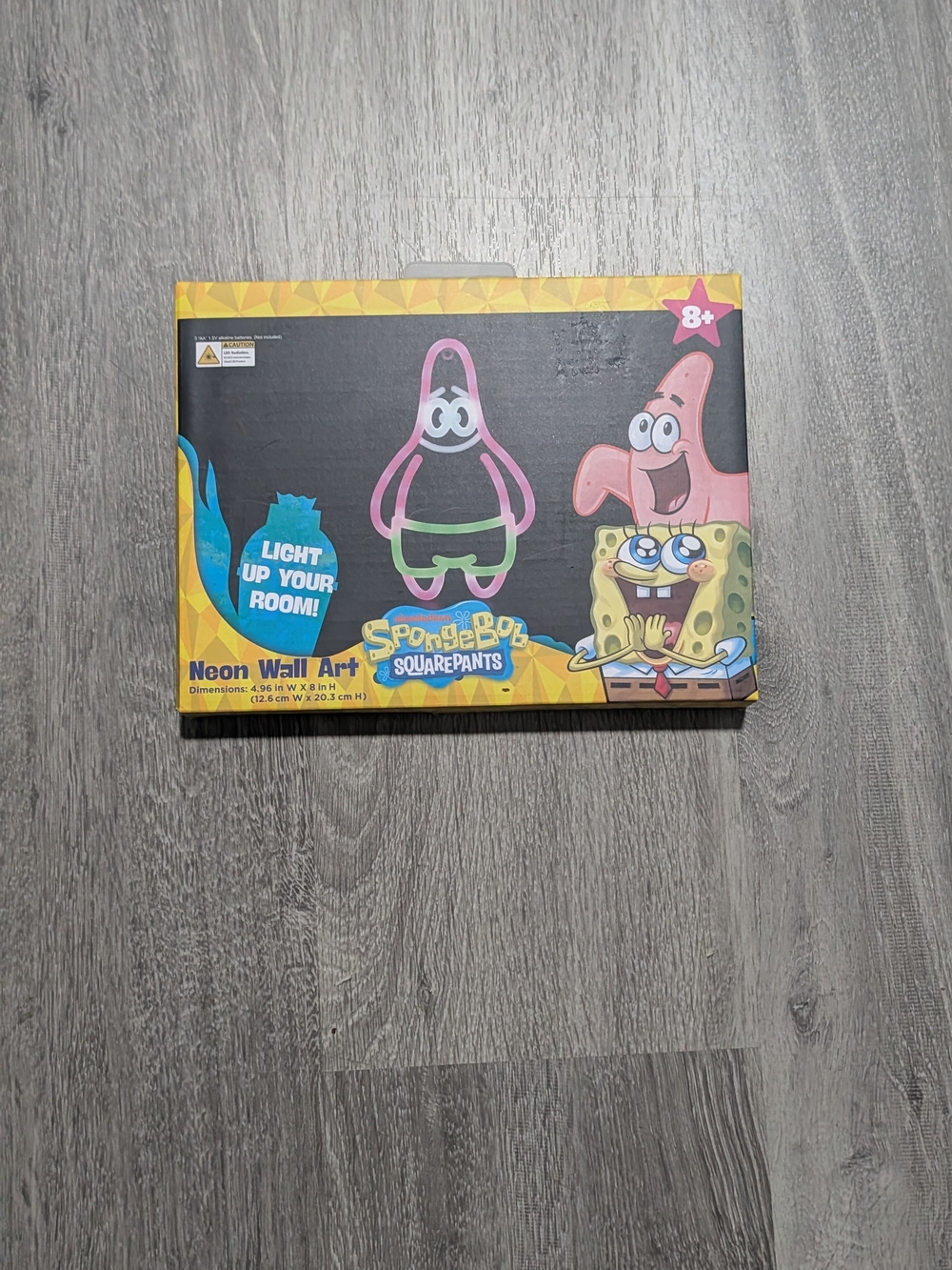 SpongeBob SquarePants Patrick Star Neon Outline Pink & Green Accent